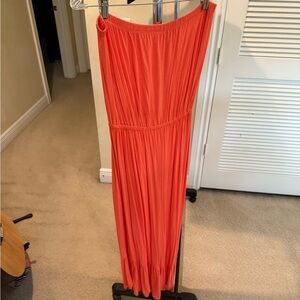 Lilly Pulitzer Orange Maxi Tube Dress